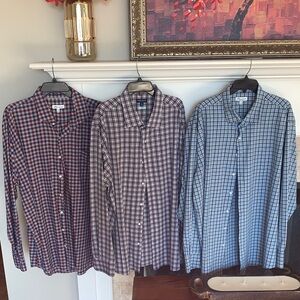 Peter Millar Men's Checkered Shirts Bundle.  Like New!